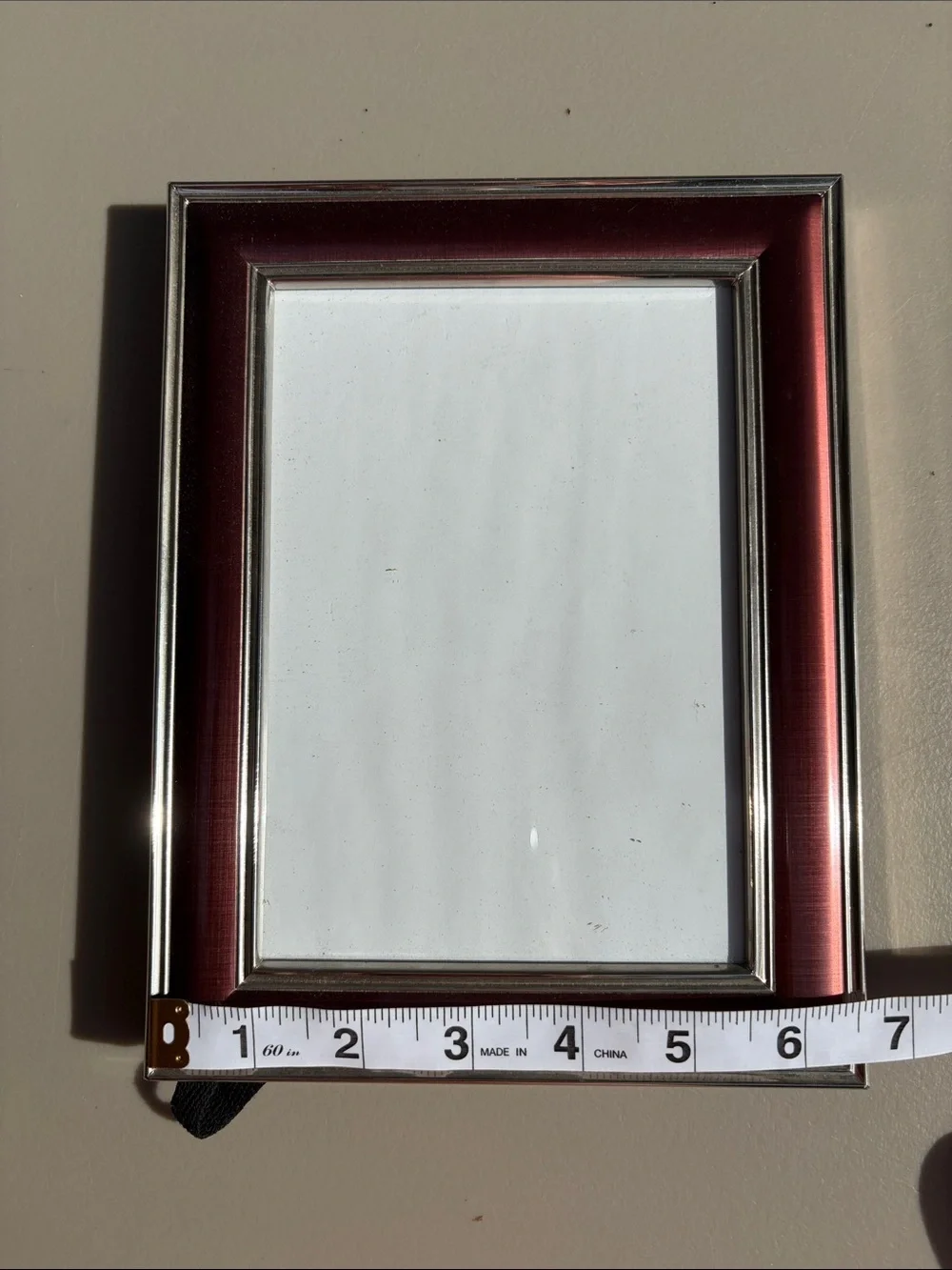 Fetco Burgundy Frame with Silver Trim